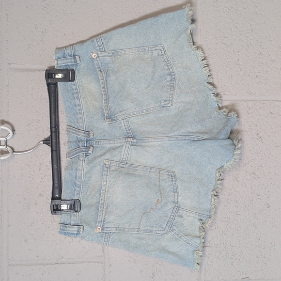 Free People We The Free Now or Never Distressed Denim Shorts - 28 - Picture 4 of 5